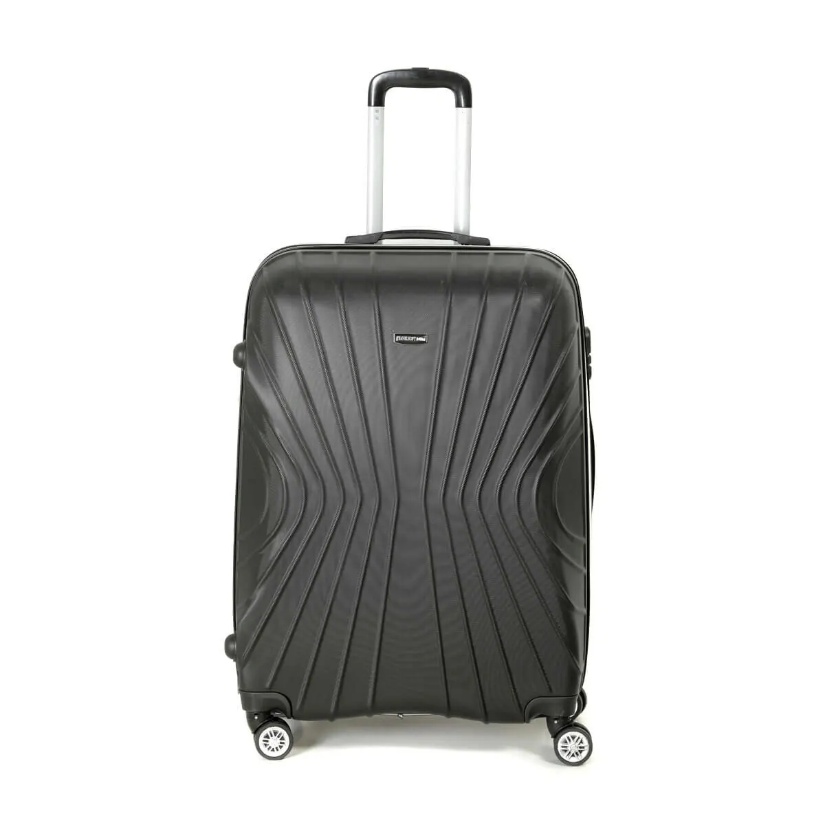 

FLO U KMR 6121-B Black Unisex Large Suitcases Travel Soft