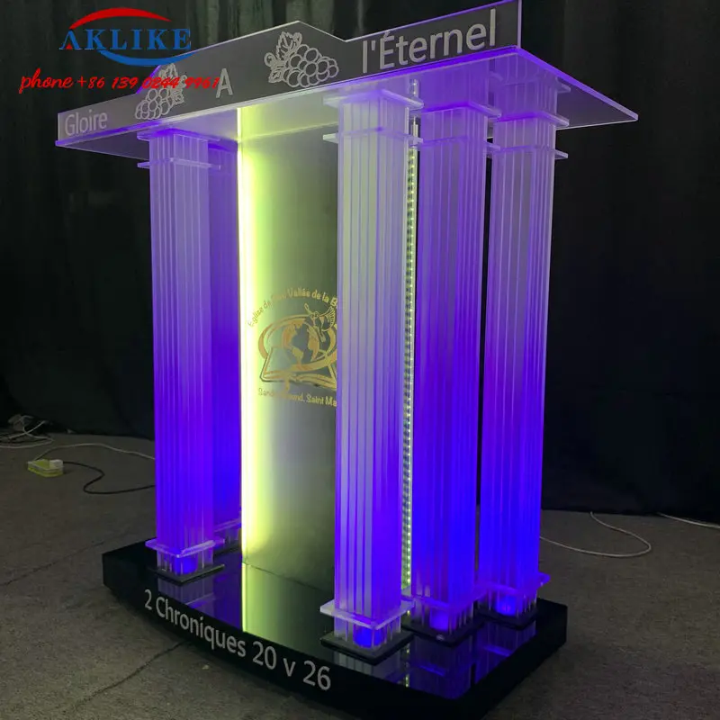 Creative Company Pulpit Oath Church Platform Plexiglass Podium Consultation Lectern Wedding Hosting Pulpit Rostrum For Classroom