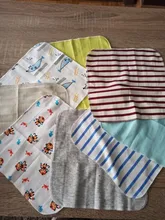 Toallas de algodón 100% para bebés, paquete de paños para limpiar recién nacido, con tamaño de 21x21 cm, pañuelo de tela KF011, 8 unidades