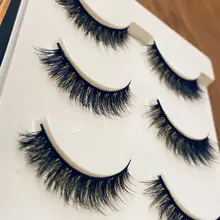 SHIDISHANGPIN-pestañas postizas suaves 3D, 27 estilos, finas tupidas, gruesas, pestañas postizas, pestaña hecha a mano, maquillaje de ojos, 3 pares