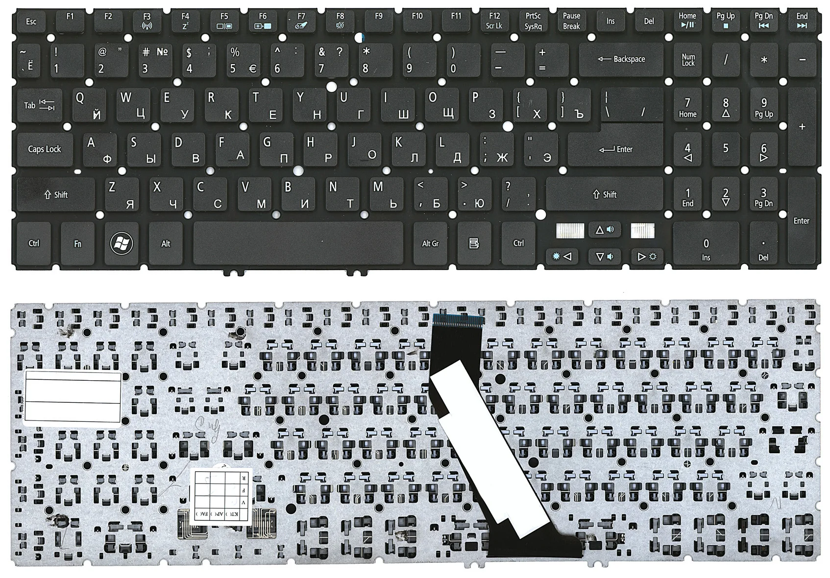 Клавиатура для ноутбука Acer Aspire V5 V5-531 M5-581T черная | Компьютеры и офис
