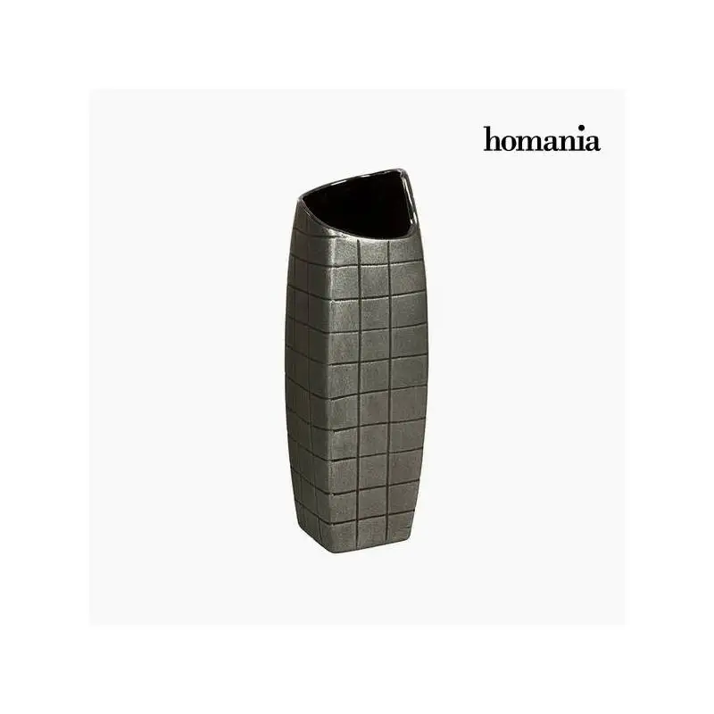 Керамическая ваза Серебряная(13x13x41 см) от Homania