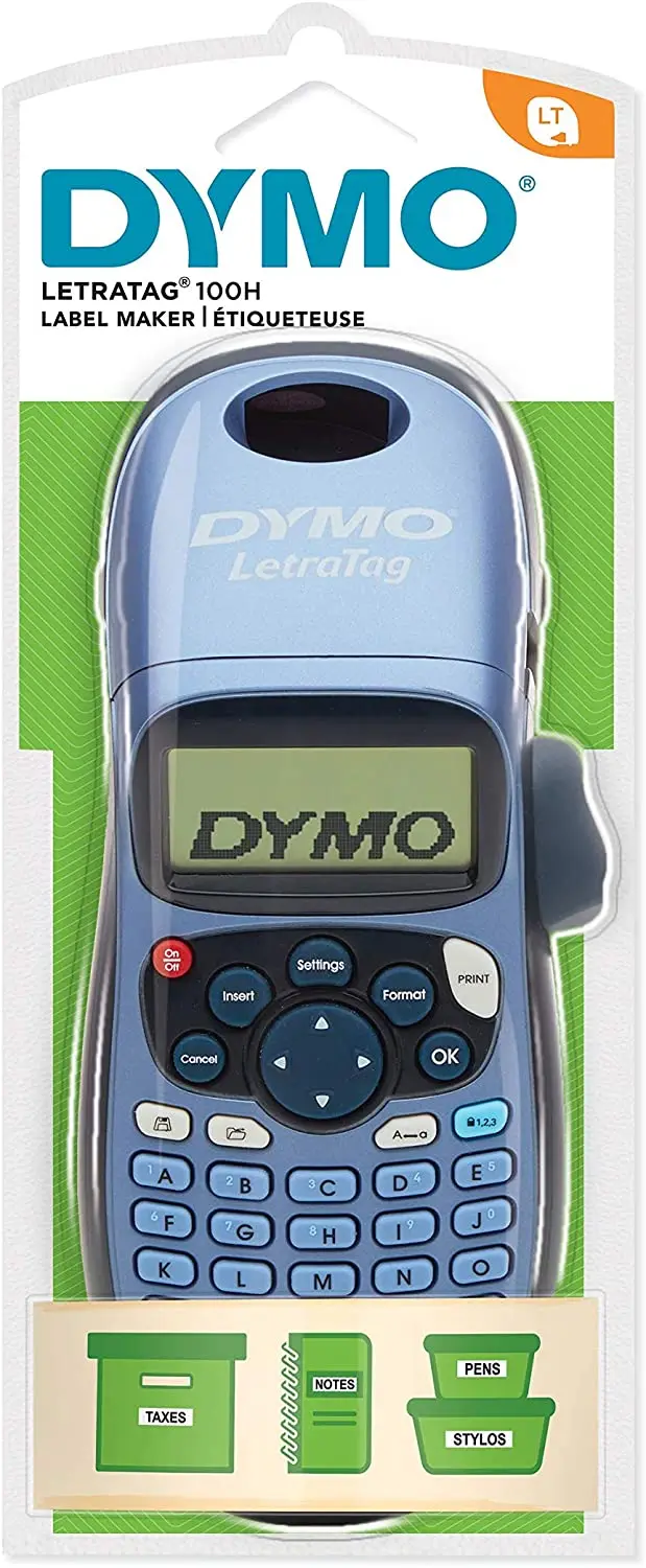 Portable Printer Label Maker DYMO LetraTag LT-100H Handheld Label Maker-12mm Label Letratag Label Tape