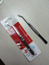 1pc pinzas de uñas artísticas de acero inoxidable acción cruzada pinzas multifuncional en forma de Clip de manicura curva alicate para uñas herramientas