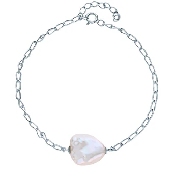 

Silver Bracelet with pearls sunlight sample 925