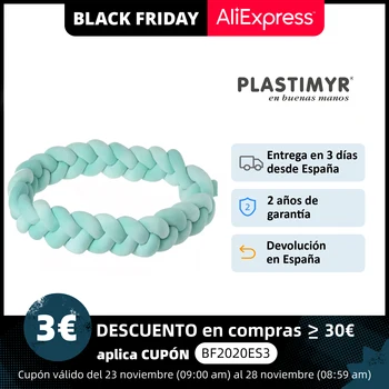 

PLASTIMYR, cradle PROTECTOR TWIST 200cm MINT, room decoration, baby stuff, Braid, baby crib, safety