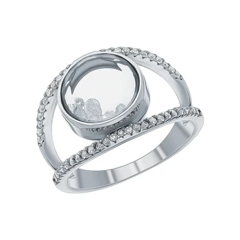 

Silver ring with cubic zirconia sunlight sample 925