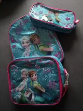 Disney 3 unids/set niños de dibujos animados de las niñas Elsa princesa mochilas lindo niños mochilas de los niños de la escuela bolsa