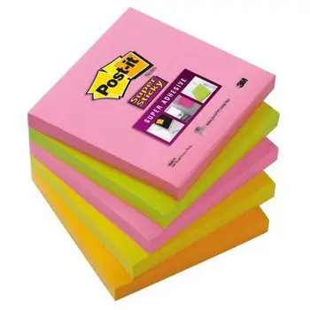 

Pack. 5 memo pads Post it Super Sticky Neon 654S-N 569473 M9.03