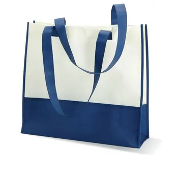 

Lot 25 PCs shopping Bag or beach VIVI Blue Measures 39X12, 5X35, 5 CM