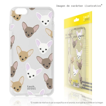 

FunnyTech®Stand case for Huawei P30 Silicone Lite L Mini Chihuahuas Clear