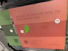 Bloc con hojas para pintura, papel artístico de 300g/m2, 100% de algodón para pintura con acuarela y bocetos