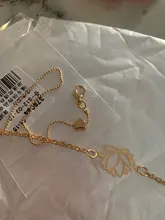 Pulseras de oro de loto hueco para mujer, pulsera de Navidad, regalo de joyería, 2021