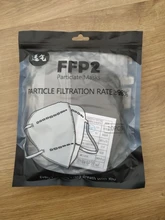 Mascarillas ffp2 de 6 capas, máscara respiradora de protección, fpp2, KN95, 98% de filtro, color negro y gris
