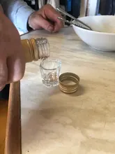 Bol con forma de Octágono de cristal, plato de cristal, herramientas de arte de uñas, equipo de arte de uñas acrílico, Mini cuencos