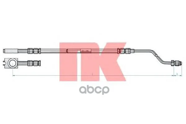 Шланг Тормозной Audi A3/Skoda Octavia/Vw Golf Iv/Bora Зад. Прав. Nk 8547114 Nk арт. 8547114