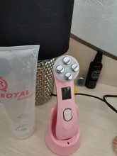 Dispositivo de cuidado de la piel, aparato facial de mesoterapia mediante electroporación de radio frecuencia LED de fotones para el estiramiento facial, la eliminación de arrugas y el cuidado de los ojos