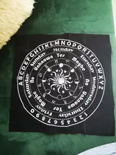 Mantel para Tarot, almohadilla de cartas de adivinación, péndulo, Tarot mágico, mesa de juegos de mesa