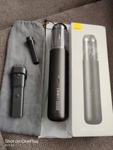 Baseus-miniaspiradora de mano inalámbrica para coche, aspirador portátil de 15000Pa con luz LED, para limpieza del hogar