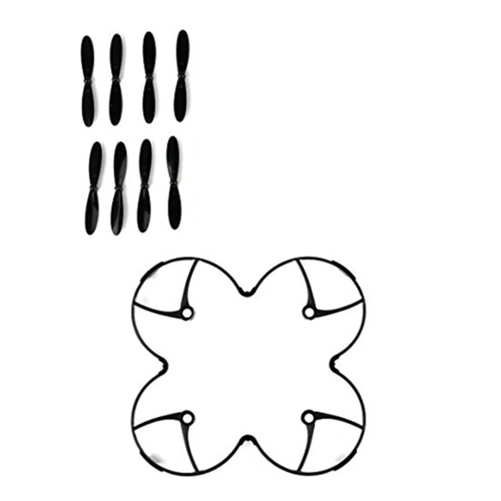 Kit Protection Hubsan X4/X6 : Anneau Anti-Choc + 8 Hélices (4CW+4CCW)