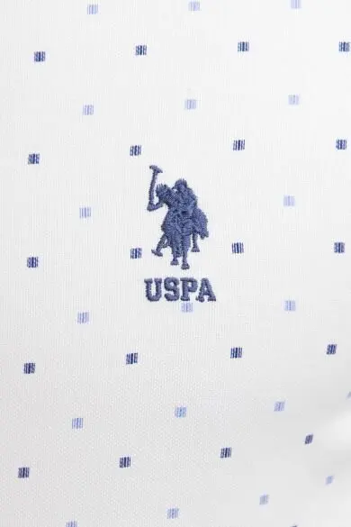 Uss. POLO ASSN. С принтом рубашка слим