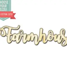 10 пифармхаусов деревянные вырезанные-на заказ Выберите свой размер-лазерная резка Деревянные Художественные товары для рукоделия Настенный декор надпись DCS0634