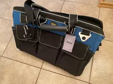 Bolsa de herramientas portátil para electricista, multifunción, instalación de reparación, lona, grande, gruesa, bolsillo de trabajo