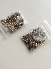 500 Uds 1,5 2,0 2,5mm cuentas engastadas de cierre de tubo de cobre dorado cuentas espaciadoras de tope para la fabricación de joyas suministros collar