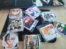 Pegatinas de Anime Darling in the Fanxx Zero Two 02 para ordenador portátil, equipaje, Maleta de motocicleta, monopatín, pegatinas de PVC, 50 Uds.