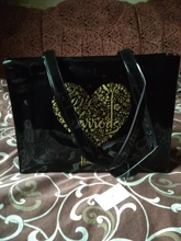 Bolso de compras de PVC para mujer, cartera de gran tamaño con lazo para un solo hombro de material PVC reutilizable, ecológico e impermeable, perfecto para compras