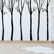 1 Набор виниловых настенных наклеек для деревьев, большое дерево, Виниловая наклейка, виниловая Модульная картина с изображением дерева, декор для детской комнаты, наклейка для гостиной s