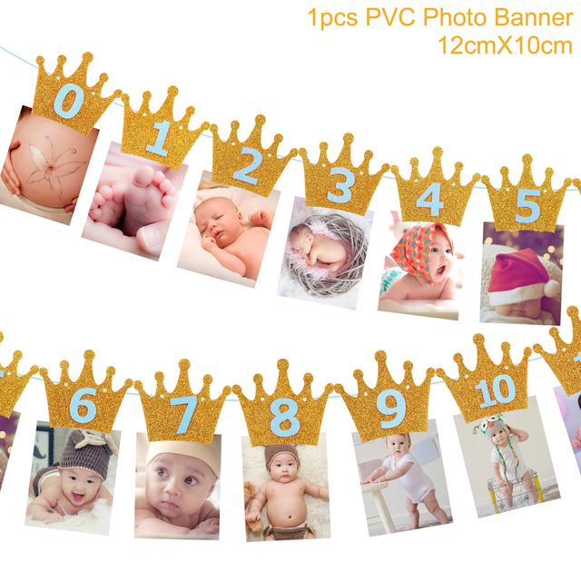 Birthday Disposable Tableware Boy Girl First Birthday Party Birthday Banner One 1 Year 1st Birthday Baby Shower Decoration