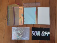 Carpeta con apariencia láser, organizador de cuaderno, libros, filofax, diario, bocetos o agenda escolar, accesorios y suministros de oficina, medidas A5 o A6