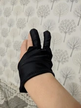 Guante de artista antiincrustante para dibujar, guante de escritura de tableta Digital de pintura de 2 dedos negro para estudiantes de arte amante de las Artes