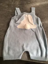 Peleles para bebé, ropa de conejo tejido para recién nacidos, monos para niño y niña, traje de Pascua de una pieza, disfraz de dibujos animados