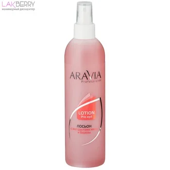 

Лосьон перед депиляцией с экстрактами мяты и березы ARAV ДЕПИЛЯЦИЯ