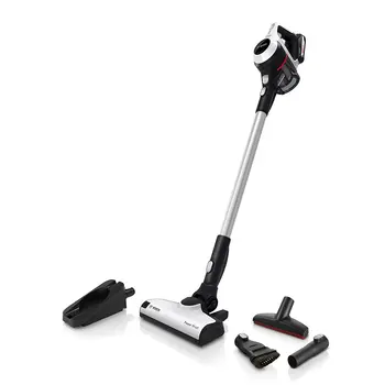 

Bosch Unlimited series 6 BCS611AM, electric sweeper rechargeable, white vacuum cleaner and cleaning floors and windows