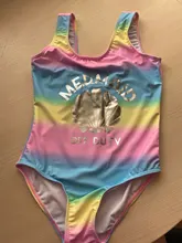 Girls Swimwear Beachwear One-Piece Outfit Rainbow-Print 2--11y Kids