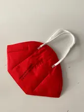 Mascarilla Facial protectora KN95 FFP2, máscara reutilizable de 5 capas, Color rojo, 5-100 Uds.