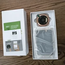 Mirilla de puerta con cámara wifi, timbre de vídeo inteligente de 4,3 pulgadas, HD1080P, PIR nocturna, Wecsee, aplicación tuya, llamada inalámbrica para IOS y Android