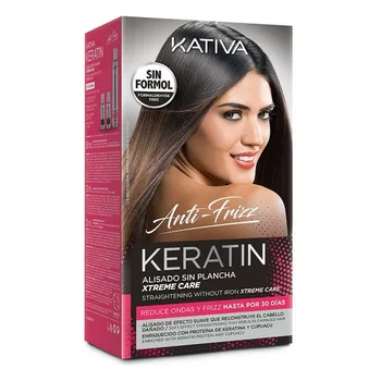 

Hair Straightening Treatment Keratin Anti-frizz Xtrem Care Kativa (3 pcs) Damaged hair