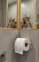 Towel Paper-Holder Storage-Rack Hanging-Rope Toilet-Paper Wall-Mounted Movable Kitchen