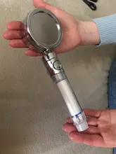 ZhangJi, cuidado de la piel, alta presión, agua purificada, cabezal de ducha de 3 modos reemplazable, elemento de filtro de algodón PP, boquilla de lluvia rociadora