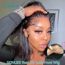 

13x4 Bob Wig Short HD Lace Front Human Hair Wigs Pre Plucked Bone Straight Short Bob Invisible HD Lace Frontal Wig Glueless