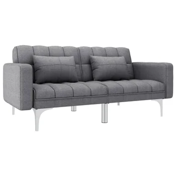 

Sofa Bed light gray fabric sofas