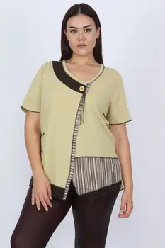 

Sans Textile Women 'S Cotton Fabric Garnili Bluz 65 N15573