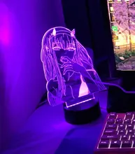 Two-Figure Nightlight Lamp Decor-Light Gift Manga Darling Zero Girls Bedroom Anime In-The-Franxx
