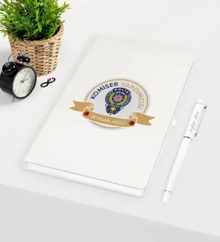 

Personalized Commissioner Vice Themed White Notebook Pen Set-1