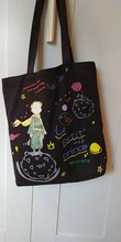 YXZ nuevo patrón de Principito bolsas de lona estilo japonés pequeño arte fresco bolso de hombro para las mujeres bolsas de compras Ins bolsa grande de Estudiante