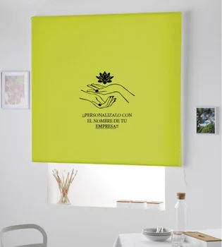 

Blind Iroa with themed and company name/Beauty-Spa! ROLLER BLINDS TRANSLUCENT! (PISTACHIO 100X175)